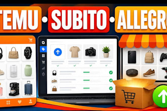 do product listing upload on temu subito allegro image design and zalando