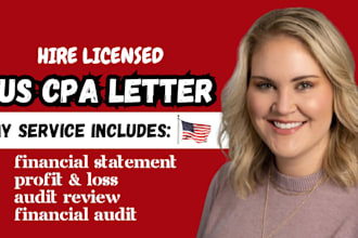 prepare notary letter llc registration income verification write US CPA letter
