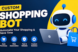develop a custom web automation bot and browser automation bot