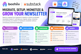 migrate setup beehiiv substack monetization referral program import subscribers