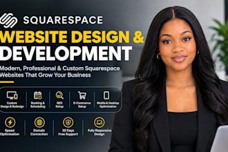 build squarespace website redesign, squarespace website design, web development