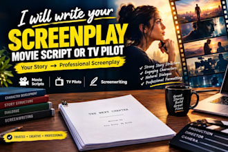 write your screenplay, movie script, or TV pilot