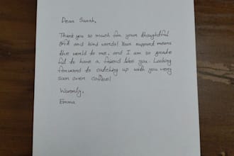 neatly handwrite your letters, scripts, notes and documents