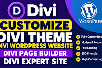 customize divi theme divi wordpress website divi page builder divi expert site