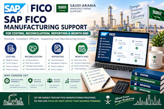 handle saudi sap fico manufacturing support for costing reconciliation reporting