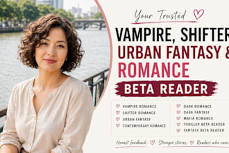 be your vampire, shifter romance, urban fantasy and romance beta reader