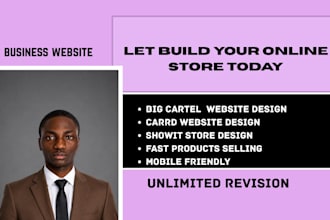 create big cartel prestashop showit carrd square online website store design