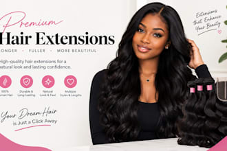design hair extension website, hair serum, hair oil, hair spa, hair care website