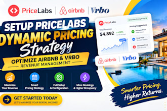 setup pricelabs dynamic pricing strategy optimize airbnb vrbo revenue management