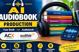 create a professional ai audiobook from your book for book
