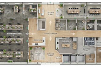 design custom office, workplace and wayfinding maps