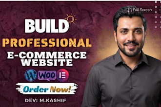build a wordpress ecommerce website with elementor p