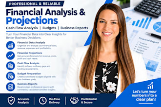 analyze your financial data, create financial projections, cash flow analysis