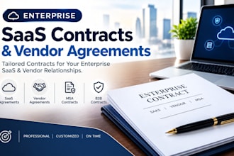 prepare enterprise saas contract and vendor documentation
