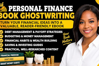 ghostwrite a debt management, debt payoff ebook, and financial habits book