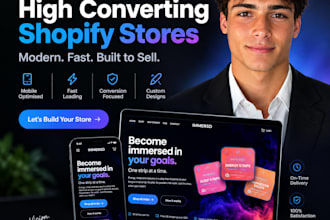 create custom shopify stores for dropshipping web design e commerce