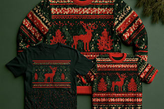 create unique christmas tshirt designs for you