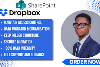 migrate dropbox, google drive or onedrive data to sharepoint or anywhere