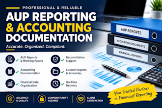 prepare professional CPA and aup accounting reports