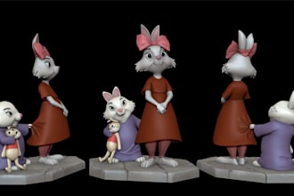 create 3d model, 3d character design, stylized character model design, cartoon