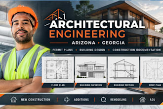 architectural engineering permit plans building design blueprint arizona georgia
