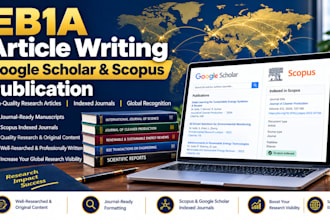 write and publish eb1a research articles for google scholar and scopus