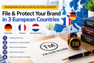 file germany france netherlands trademarks and handle office actions