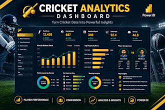 create a cricket analytics dashboard in power bi