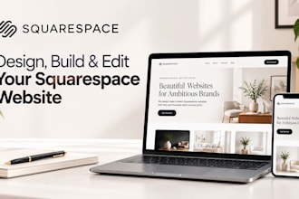 be your squarespace designer, clone and edit website SEO squarespace builder