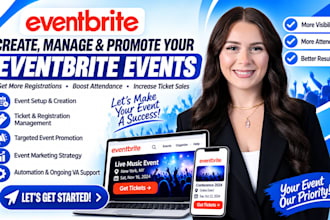 be your eventbrite marketing and event management virtual assistant