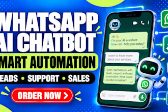 build  a whatsapp ai chatbot, whatsapp bot and ai automation