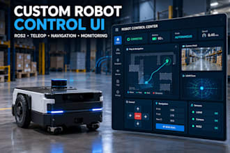 build a custom robot control UI dashboard
