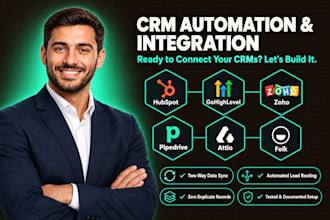 setup hubspot gohighlevel zoho pipedrive attio folk CRM automation integration
