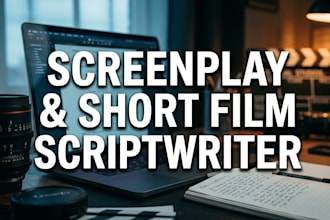 write an original short film script or screenplay