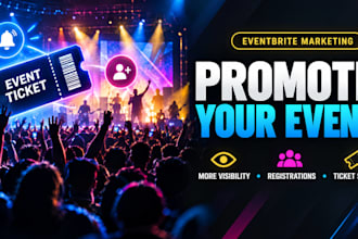 promote your webinar, concert, or eventbrite, flyer to increase ticket sales