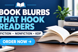 write your book blurb for amazon KDP and back cover