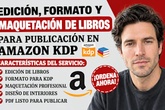edición, formato y maquetación de libros para publicación en amazon KDP
