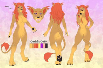 draw furry ref sheet furry reference sheet fursona ref sheet furry nsfw