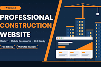 create a professional website for construction and engineering businesses