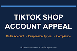 appeal a suspended tiktok shop account and remove violations