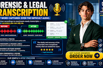 do forensic audio transcription, legal transcription, transcribe difficult audio