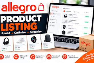 register allegro seller account and bulk upload product, fix allegro sync issues