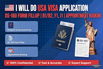 do usa visa assistance ds 160 ds 260 form and itinerary