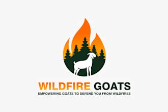 design exceptional custom logo for goats prevent wildfires
