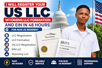 register your US llc, wyoming llc formation and ein