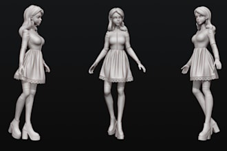 rig and animate 3d model in maya, unity, blender, cc4, cc5, unreal engine
