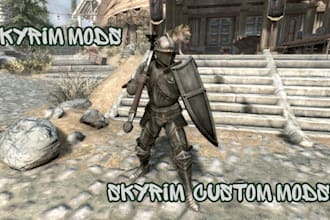 create custom skyrim mods armor weapons and followers for se ae