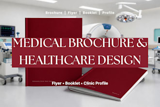 design modern medical clinic brochure and healthcare flyer and medical booklet