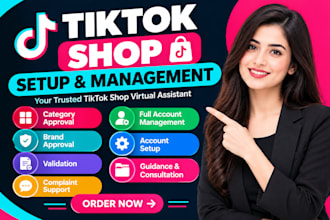 do tiktok shop setup, tiktok shop category approval as your virtual assistant
