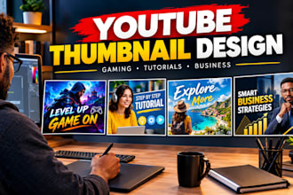 do professional youtube thumbnail design,video, banners,gaming,intro,streaming